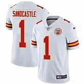 Nike Kansas City Chiefs #1 Leon Sandcastle White NFL Vapor Untouchable Limited Jersey,baseball caps,new era cap wholesale,wholesale hats